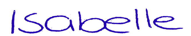 Keytalents | Handtekening Isabelle